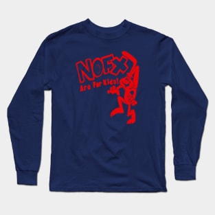 90s nofx are for kids red Long Sleeve T-Shirt